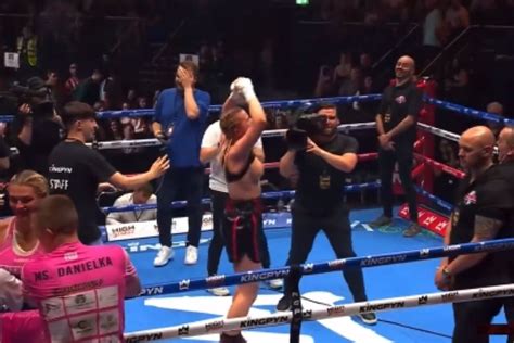 boxer that flashed crowd|Daniella Hemsley scores big win after flashing audience post